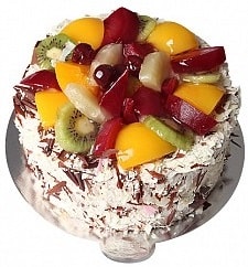 4 ile 6 kişilik Isparta Doğum günü pastası Meyvalı yaş pasta