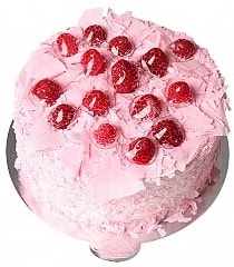 4 ile 6 kişilik Isparta Doğum günü pastası Frambuazlı yaş pasta