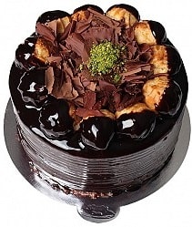 4 ile 6 kişilik Isparta Doğum günü pastası Profiterollü Yaş pasta